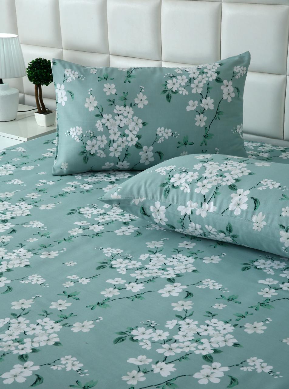 3 PCs Double Bed Sheet-DB-255 Bed Sheets Apricot