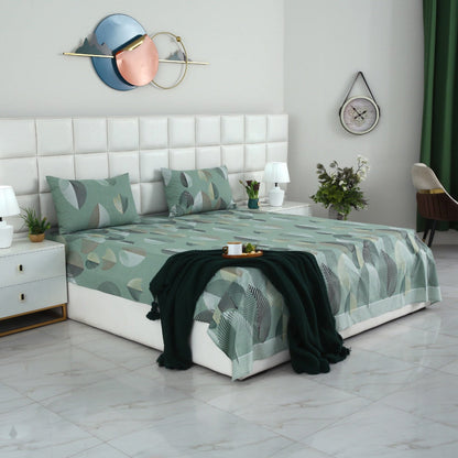 3 PCs Double Bed Sheet-DB245 Bed Sheets Apricot