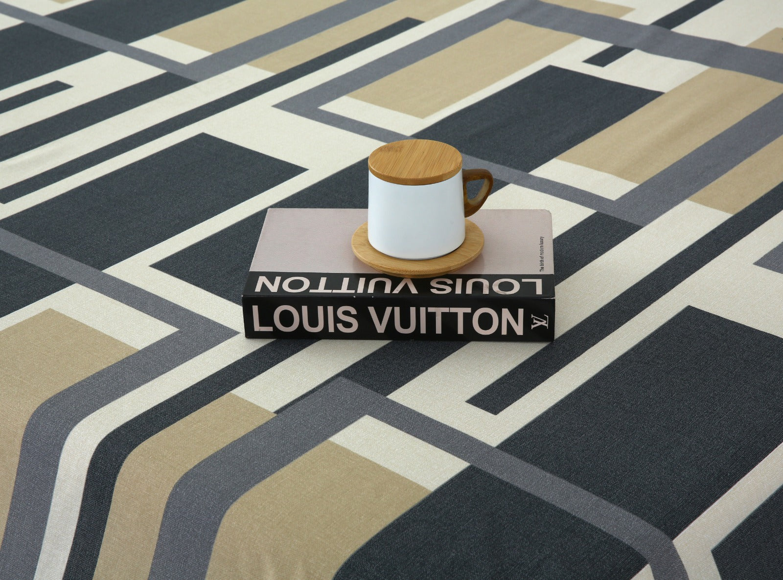 3 PCs Double Bed Sheet-DB-249 Bed Sheets Apricot