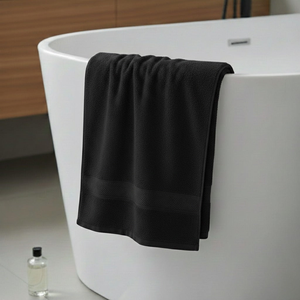1 PC Bath Towel-Black Bath Towels & Washcloths Apricot