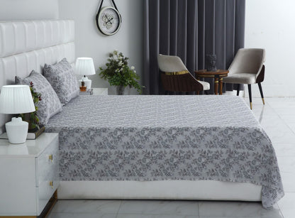 3 PCs Double Bed Sheet-DB145 Bed Sheets Apricot