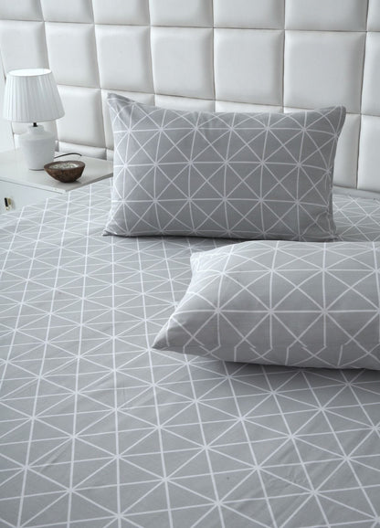 3 PCs Double Bed Sheet-DB137 Bed Sheets Apricot