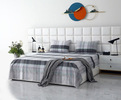 3 PCs Double Bed Sheet-DB196 Bed Sheets Apricot