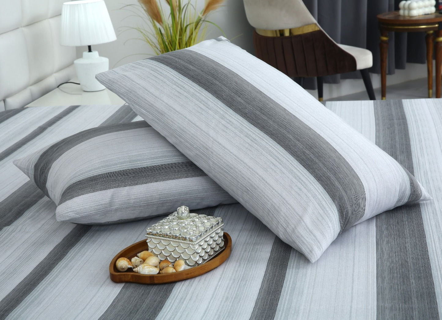 3 PCs Double Bed Sheet-DB116 Bed Sheets Apricot