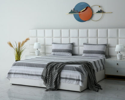 3 PCs Double Bed Sheet-DB116 Bed Sheets Apricot