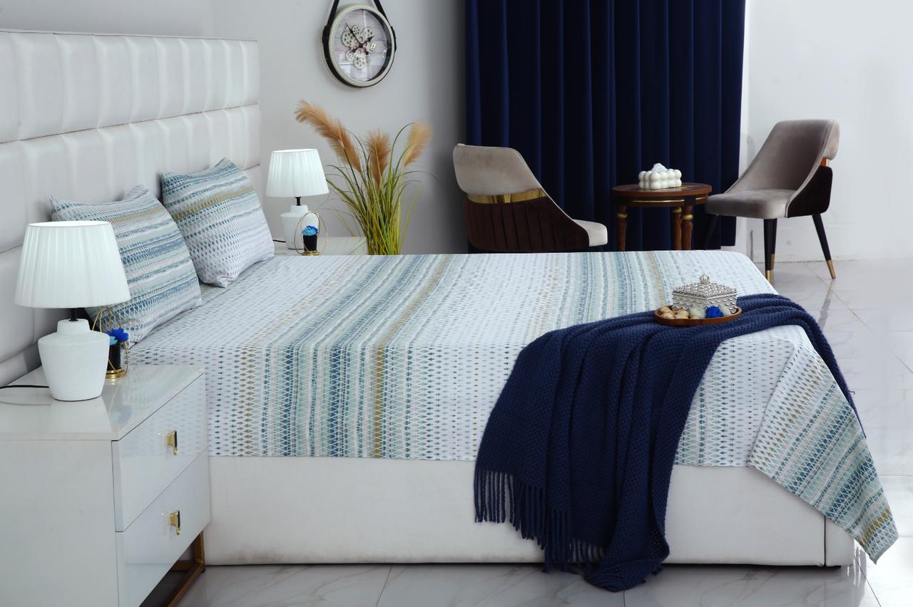 3 PCs Double Bed Sheet-DB075 Bed Sheets Apricot