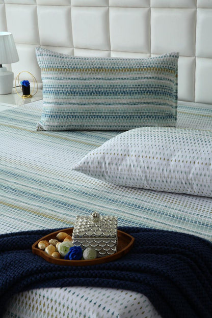 3 PCs Double Bed Sheet-DB075 Bed Sheets Apricot