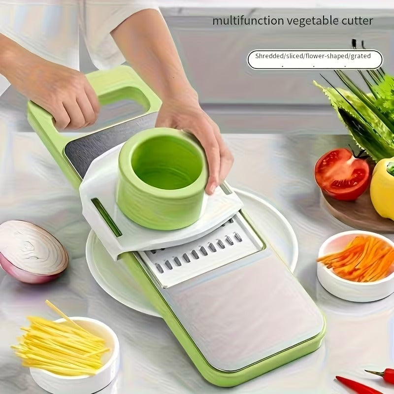 Multi-Functional Stainless Steel Vegetable Cutter and Grater (SA2510-004) Spice and sugar Jar Apricot