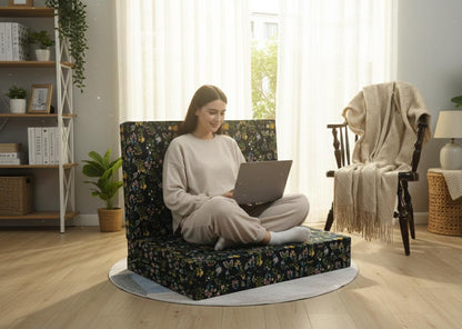 Foldable Mattress Mattress-Black Meadows Protectors Apricot