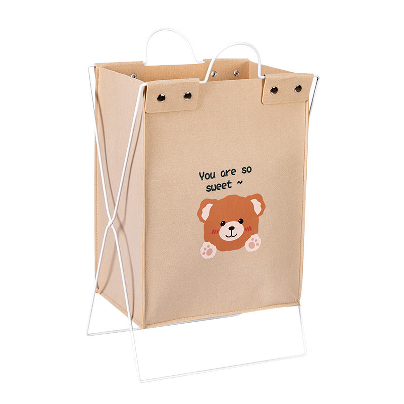 Laundry Basket Cute Cartoon Design (SA2510-106) Apricot