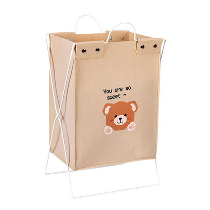 Laundry Basket Cute Cartoon Design (SA2510-106) Apricot