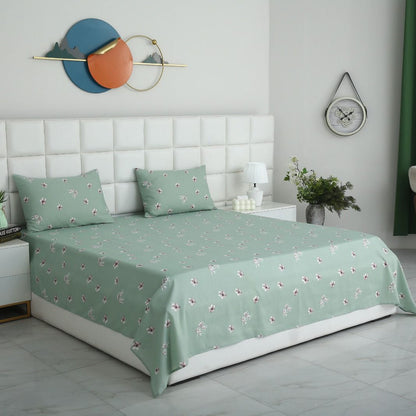 3 PCs Double Bed Sheet-DB258 Bed Sheets Apricot