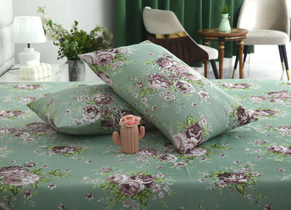 3 PCs Double Bed Sheet-DB259 Bed Sheets Apricot