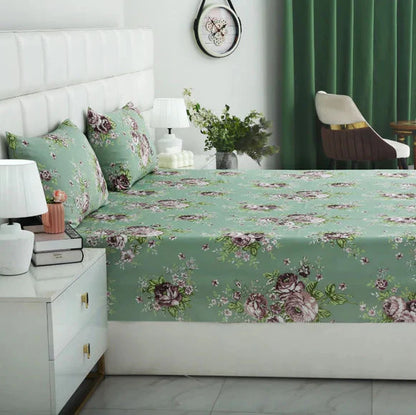 2Pcs Single Bed Sheet-Sb107 single bed sheet Apricot