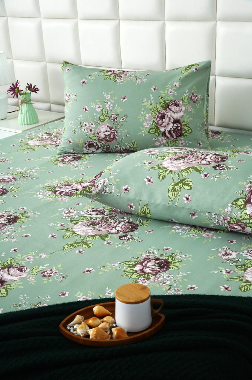 Fitted Bed Sheet-Cootage Garden Fitted Sheets Apricot