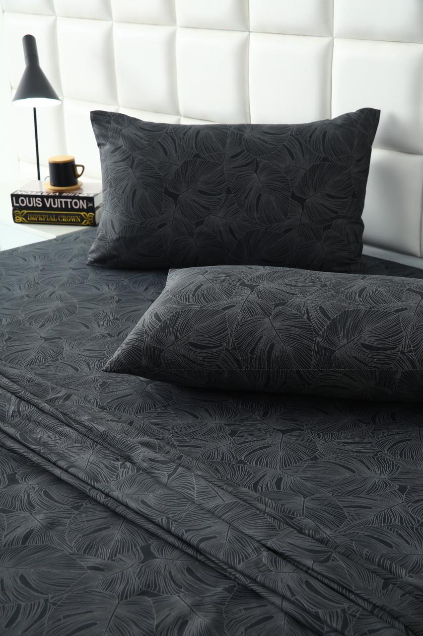 2Pcs Single Bed Sheet-Ash Grey single bed sheet Apricot