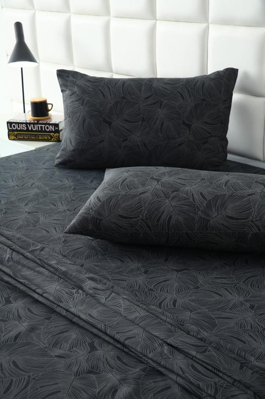 2Pcs Single Bed Sheet-Ash Grey single bed sheet Apricot
