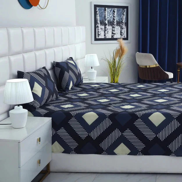 2Pcs Single Bed Sheet-SB103 single bed sheet Apricot