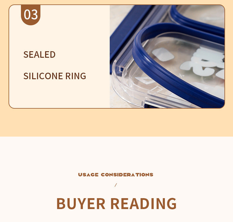 TrioFeast Bento Lunch Box Leak Proof(3 Compartment) -SA2510-057Back To School Apricot