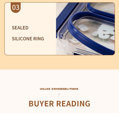 TrioFeast Bento Lunch Box Leak Proof(3 Compartment) -SA2510-057Back To School Apricot