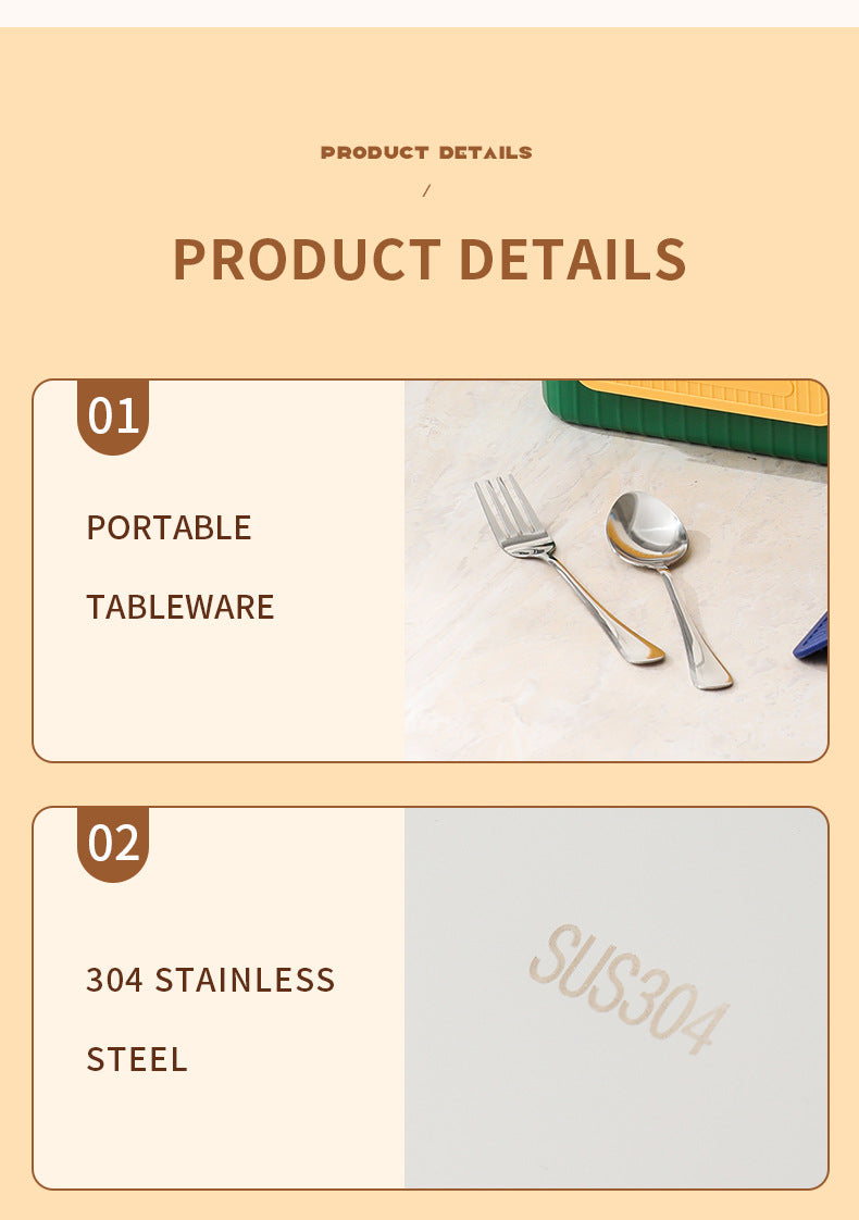 TrioFeast Bento Lunch Box Leak Proof(3 Compartment) -SA2510-057WIN Apricot