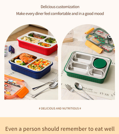 TrioFeast Bento Lunch Box Leak Proof(3 Compartment) -SA2510-057WIN Apricot