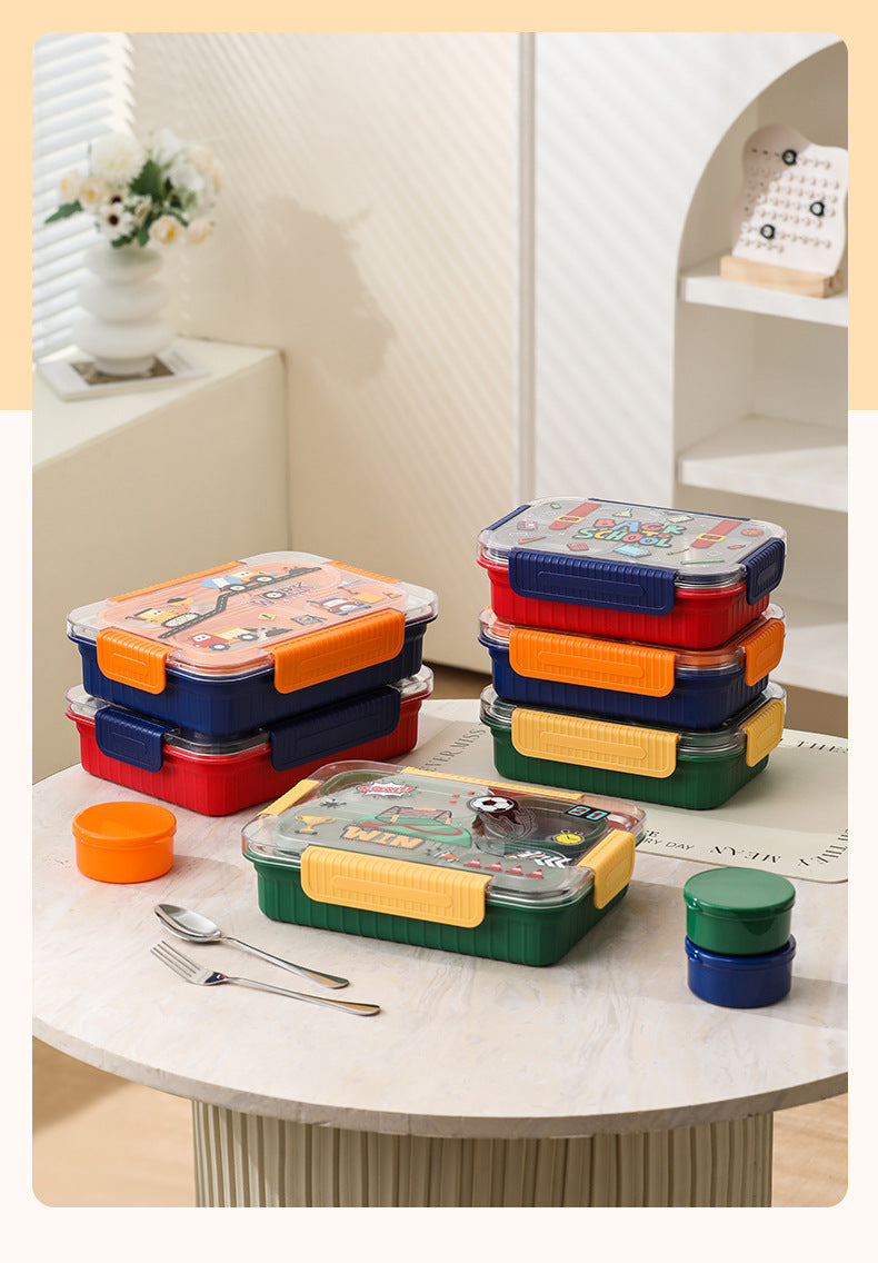 TrioFeast Bento Lunch Box Leak Proof(3 Compartment) -SA2510-057WORK Apricot