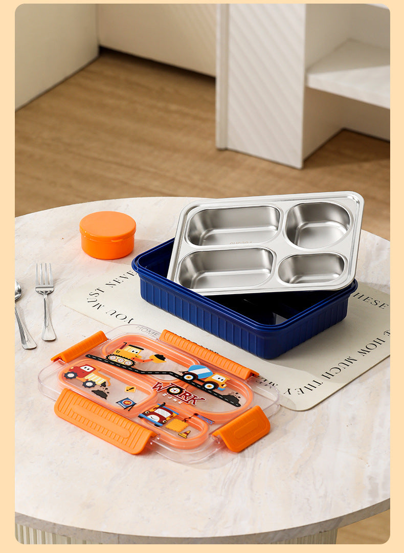 TrioFeast Bento Lunch Box Leak Proof(3 Compartment) -SA2510-057WIN Apricot