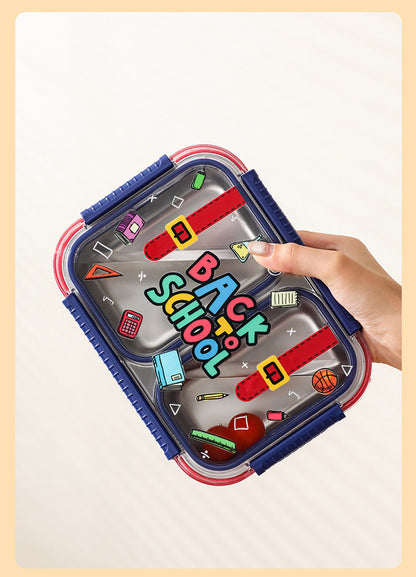 TrioFeast Bento Lunch Box Leak Proof(3 Compartment) -SA2510-057Back To School Apricot