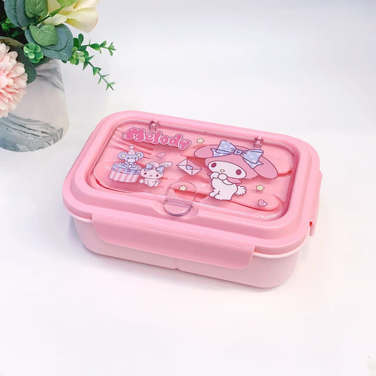 Cute Lunch Carrier with Secure 2-Point Locking Lid (SA2510-054)Melody Apricot