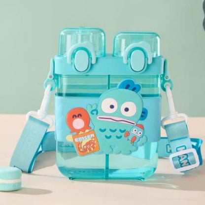 2IN1 PARTITIONED WATER BOTTLE FOR KIDS (SA2510-149)Sea Green Apricot