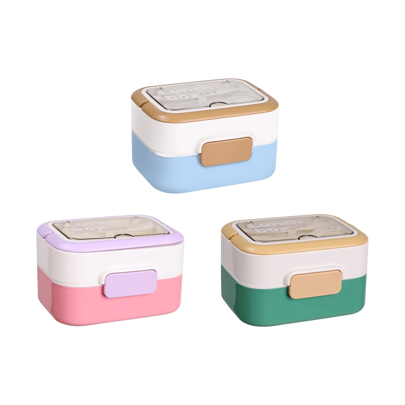 Homeatic Stainless Metal Lunchbox (SA2510-059) Apricot