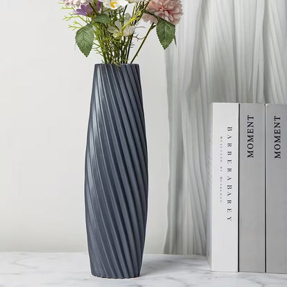 Large Nordic Plastic Flower Vase (SA2510-099)Grey Apricot