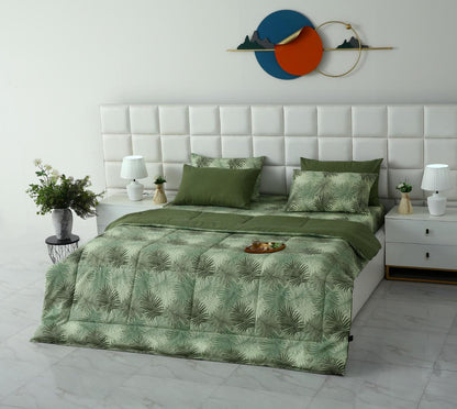 6 PCs Summer Comforter Set-Emberlad Bed Spread Apricot