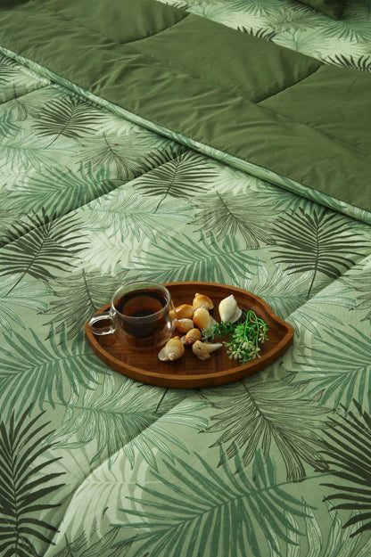 6 PCs Summer Comforter Set-Emberlad Bed Spread Apricot