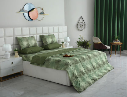 6 PCs Summer Comforter Set-Emberlad Bed Spread Apricot