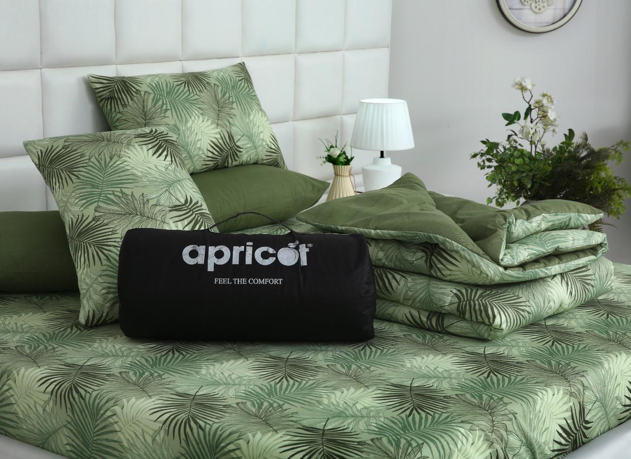 6 PCs Summer Comforter Set-Emberlad Bed Spread Apricot