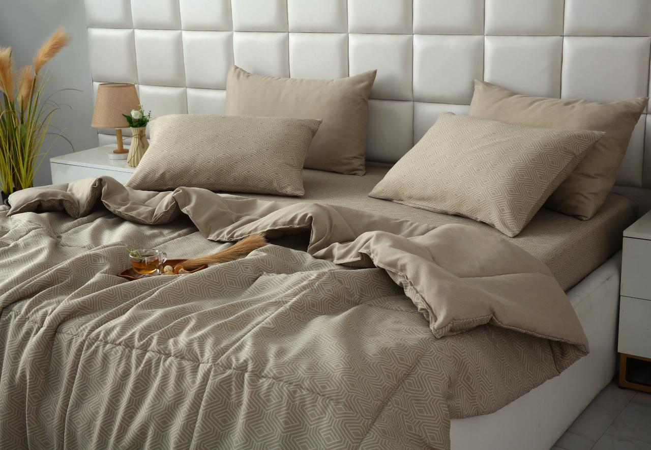 6 PCs Summer Comforter Set-Opus Bed Spread Apricot