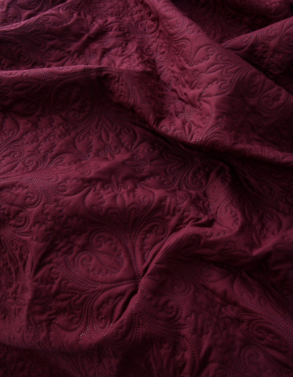 6 PCs Luxury Bed Spread Set-Plum Bed Spread Apricot