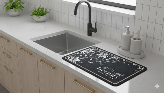 Anti Slip Dish Drying Mat-Beauty Rugs Apricot