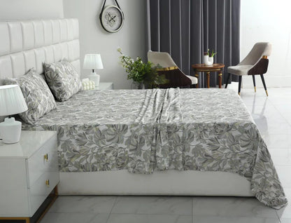 2Pcs Single Bed Sheet-SB-111 single bed sheet Apricot