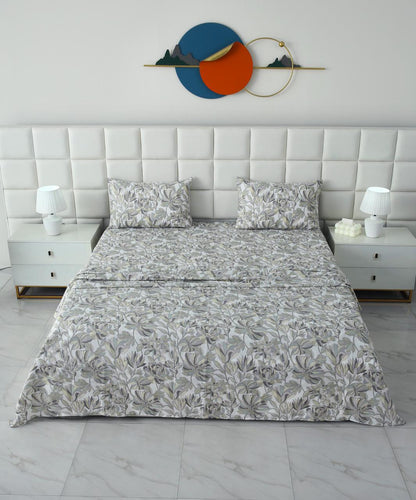 3 PCs Double Bed Sheet-DB265 BED SHEET Apricot