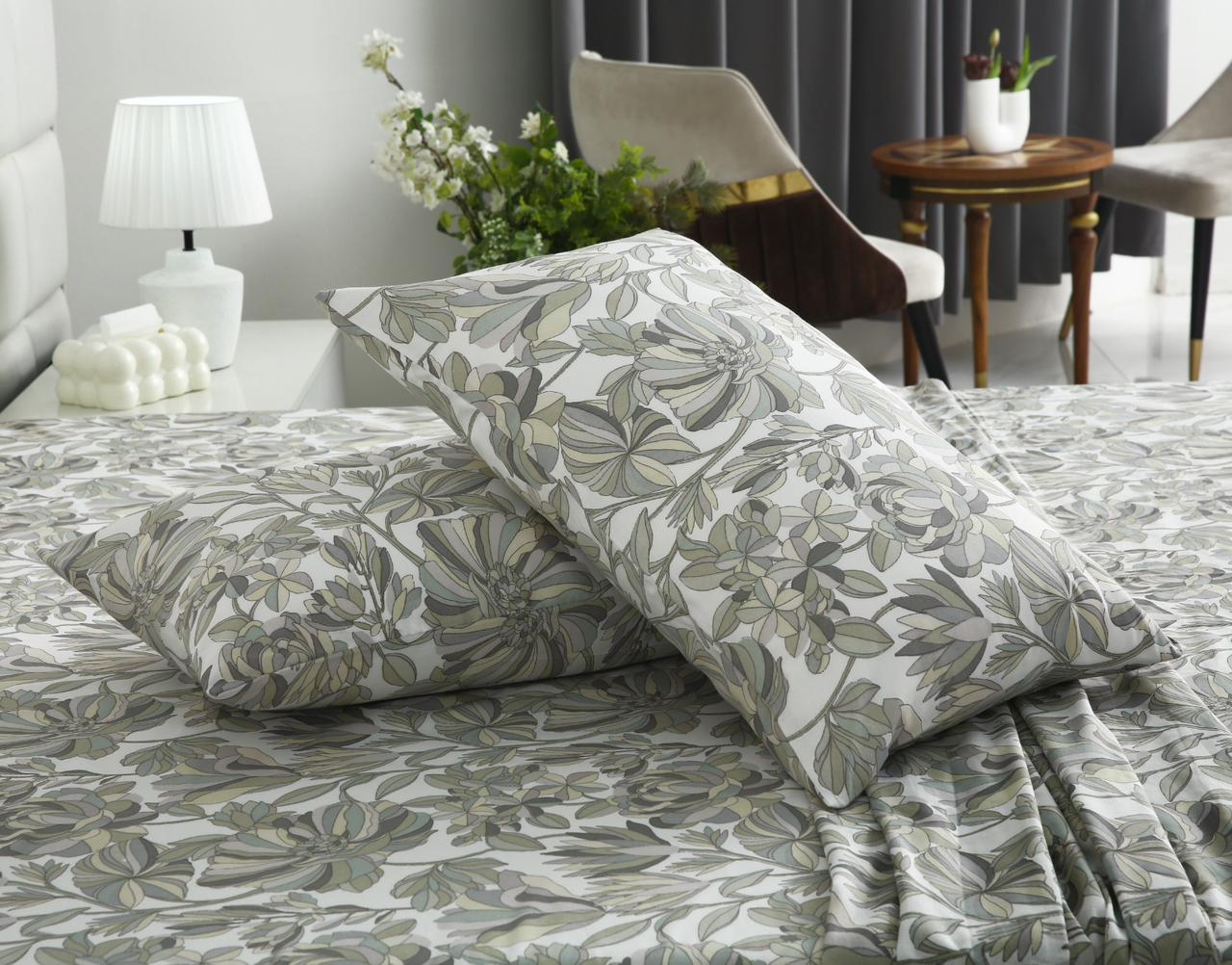 3 PCs Double Bed Sheet-DB265 BED SHEET Apricot