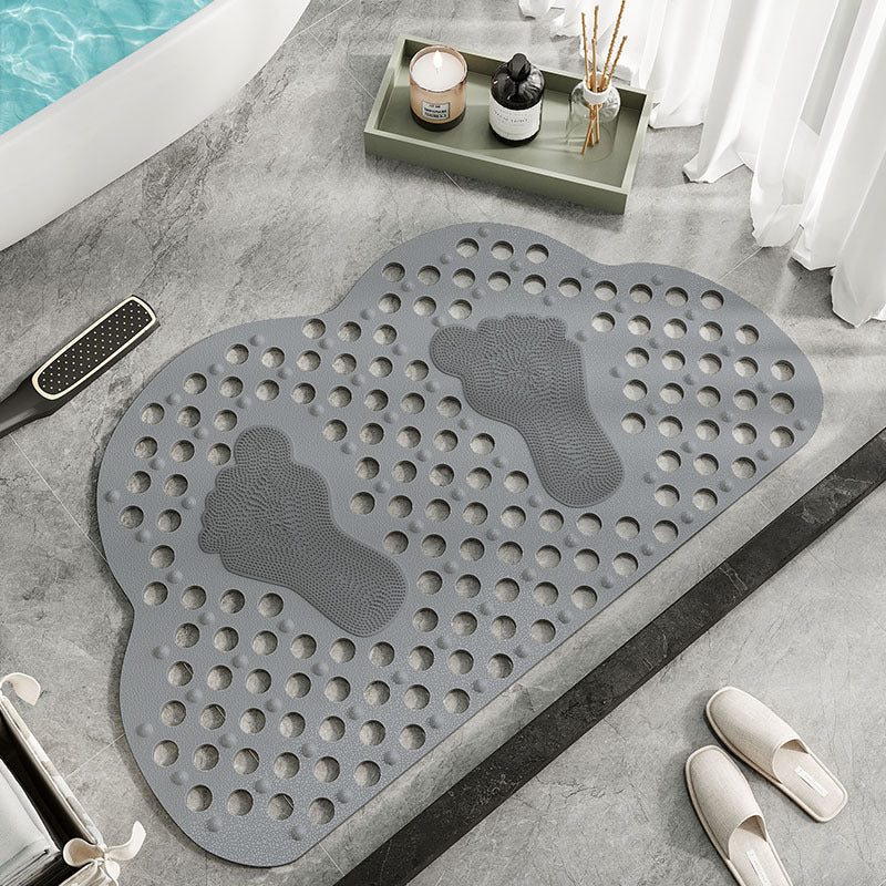 Cloud shape Antislip bathroom mat (SA2510-111)Grey Bath Mats Apricot