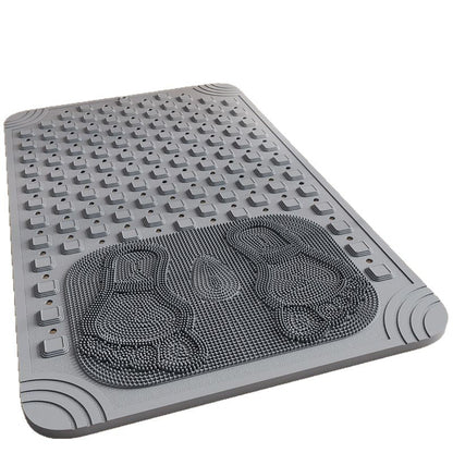 Anti Slip PVC Bathroom Mat With Massage Points and Foot Scrub (SA2510-115)Grey Bath Mats Apricot