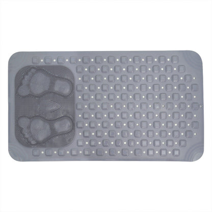Anti Slip PVC Bathroom Mat With Massage Points and Foot Scrub (SA2510-115)Grey Bath Mats Apricot