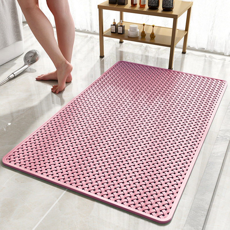 Anti Slip PVC Bathroom Mat (SA2510-110)Pink Bath Mats Apricot