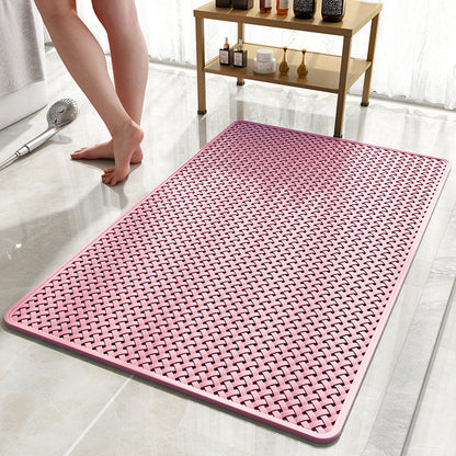 Anti Slip PVC Bathroom Mat (SA2510-110)Pink Bath Mats Apricot