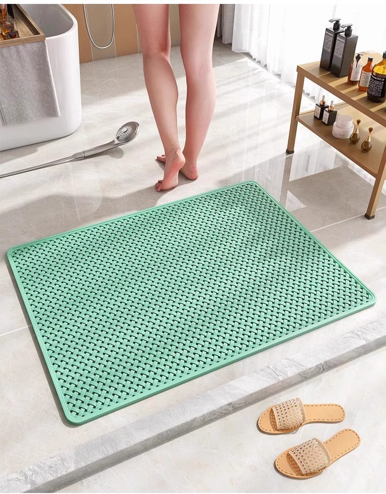 Anti Slip PVC Bathroom Mat (SA2510-110)Green Bath Mats Apricot