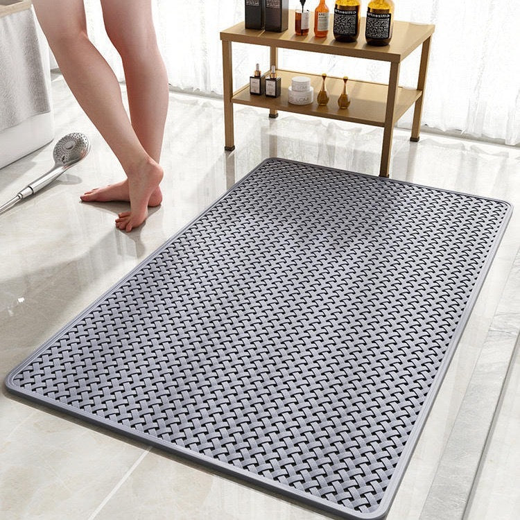 Anti Slip PVC Bathroom Mat (SA2510-110)Grey Bath Mats Apricot